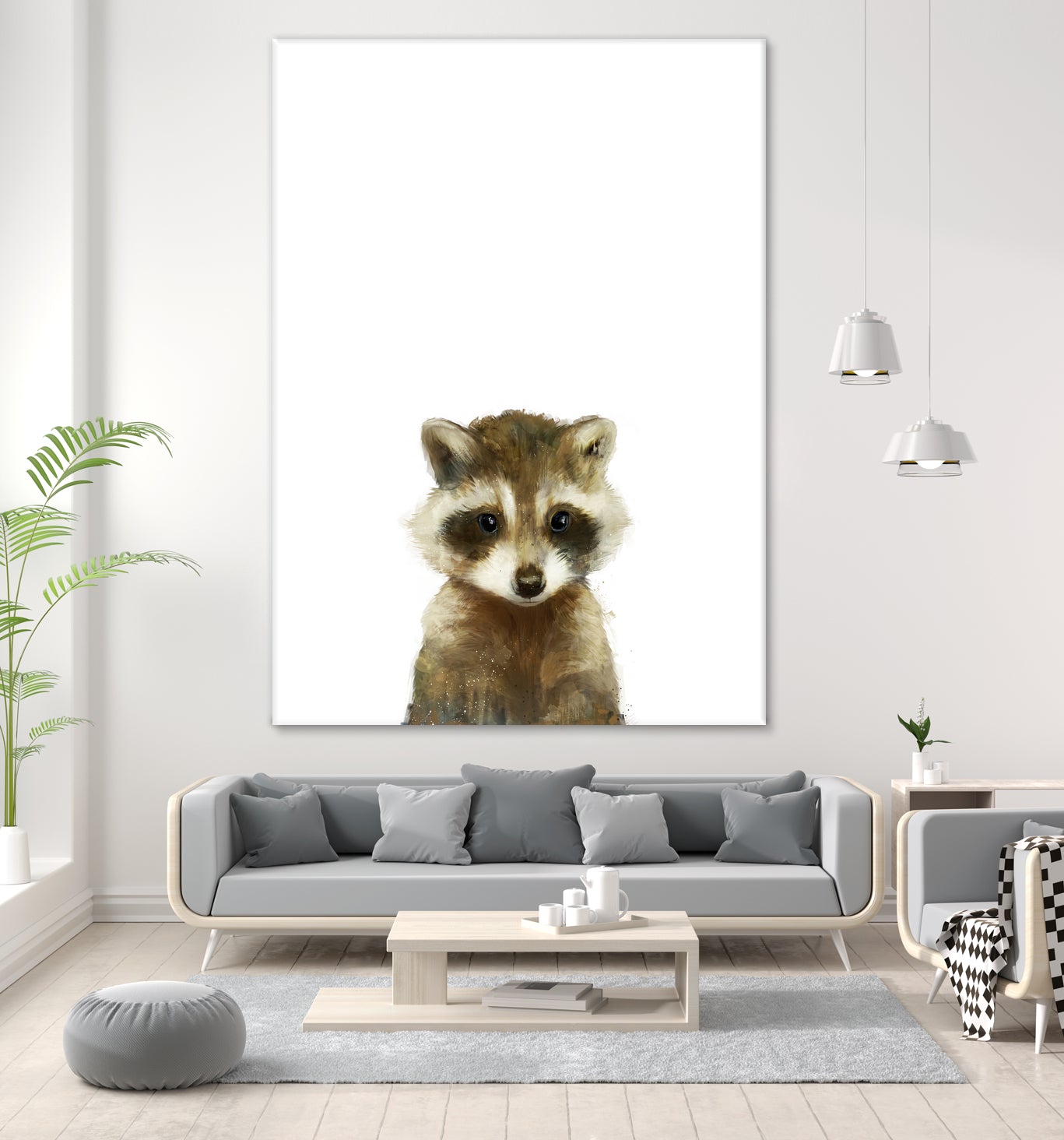 Little Raccoon by Amy Hamilton on GIANT ART - digital painting