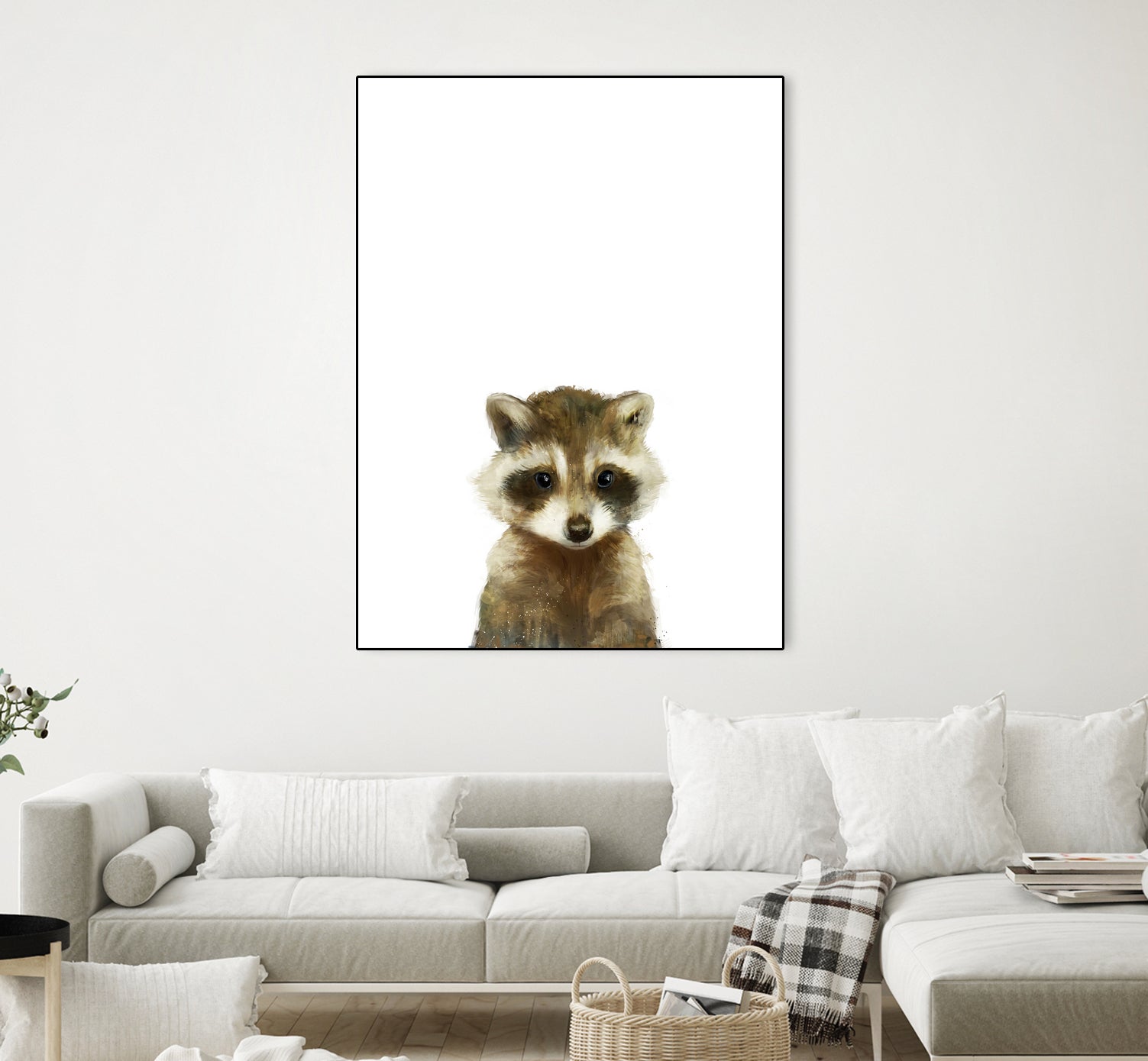 Little Raccoon by Amy Hamilton on GIANT ART - digital painting