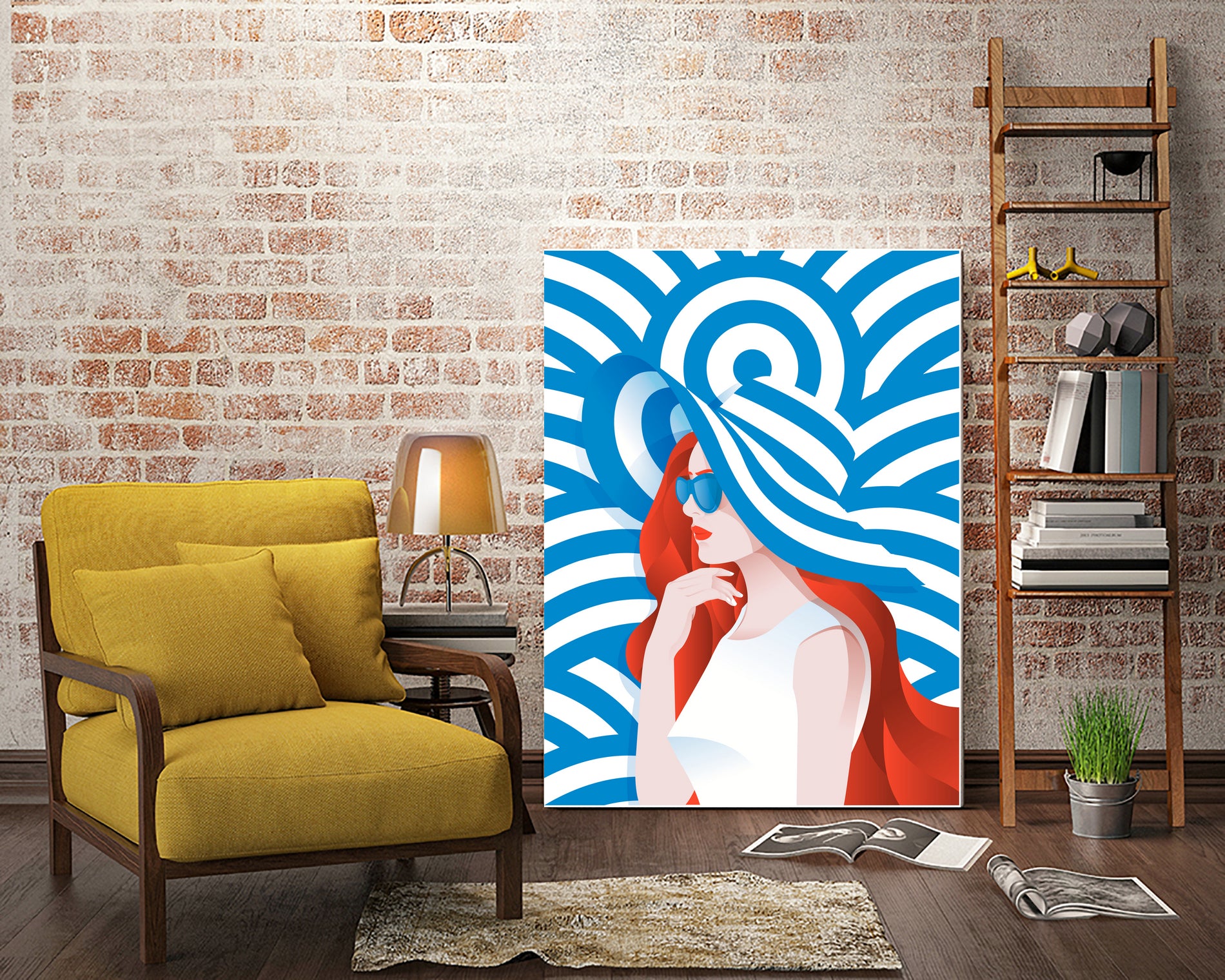 Redhead by Jose Paulino on GIANT ART - white vector illustration