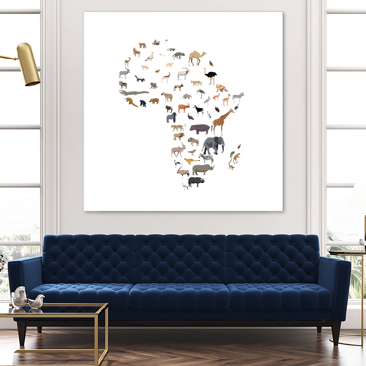 Wild Africa by Rodrigo Esparza-Salas on GIANT ART - white vector illustration