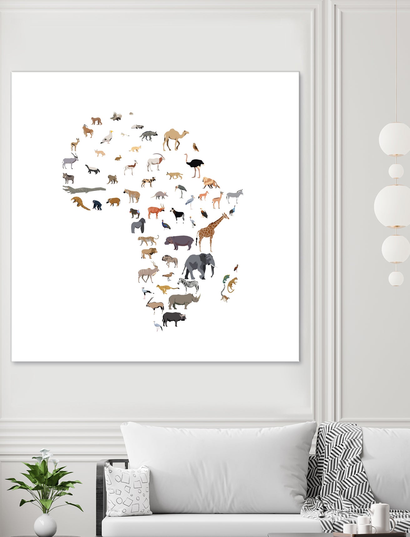 Wild Africa by Rodrigo Esparza-Salas on GIANT ART - white vector illustration