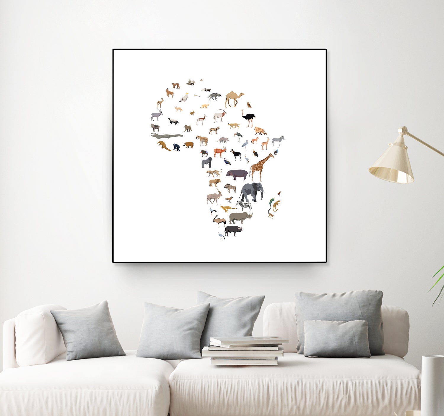 Wild Africa by Rodrigo Esparza-Salas on GIANT ART - white vector illustration