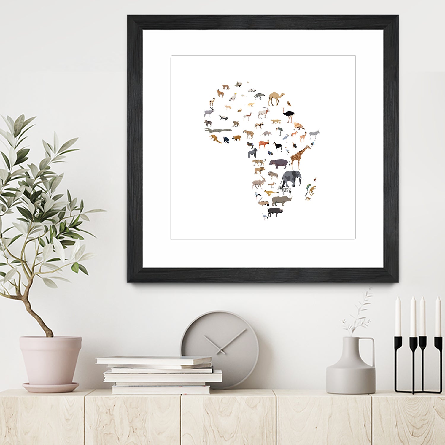 Wild Africa by Rodrigo Esparza-Salas on GIANT ART - white vector illustration