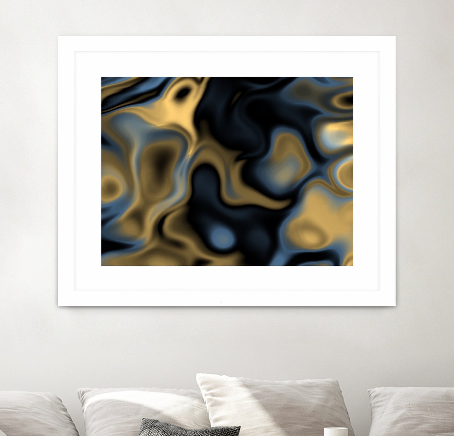 Blue Gold by christy Leigh hodgin on GIANT ART - blue digital painting