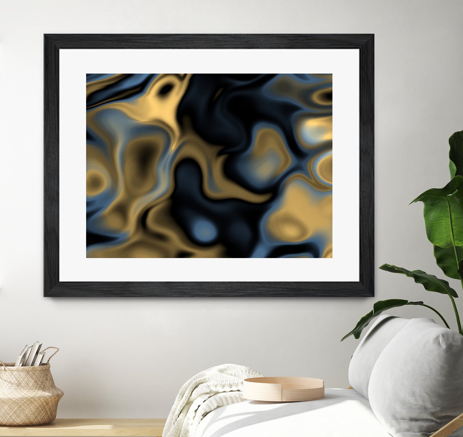 Blue Gold by christy Leigh hodgin on GIANT ART - blue digital painting