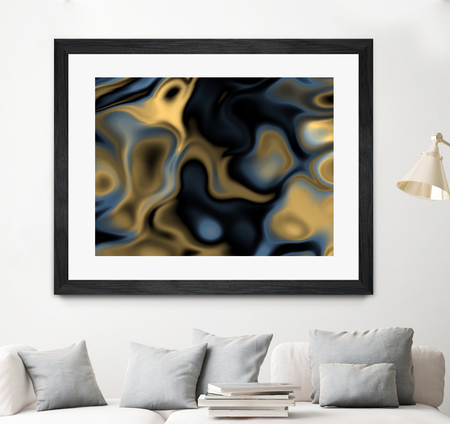 Blue Gold by christy Leigh hodgin on GIANT ART - blue digital painting