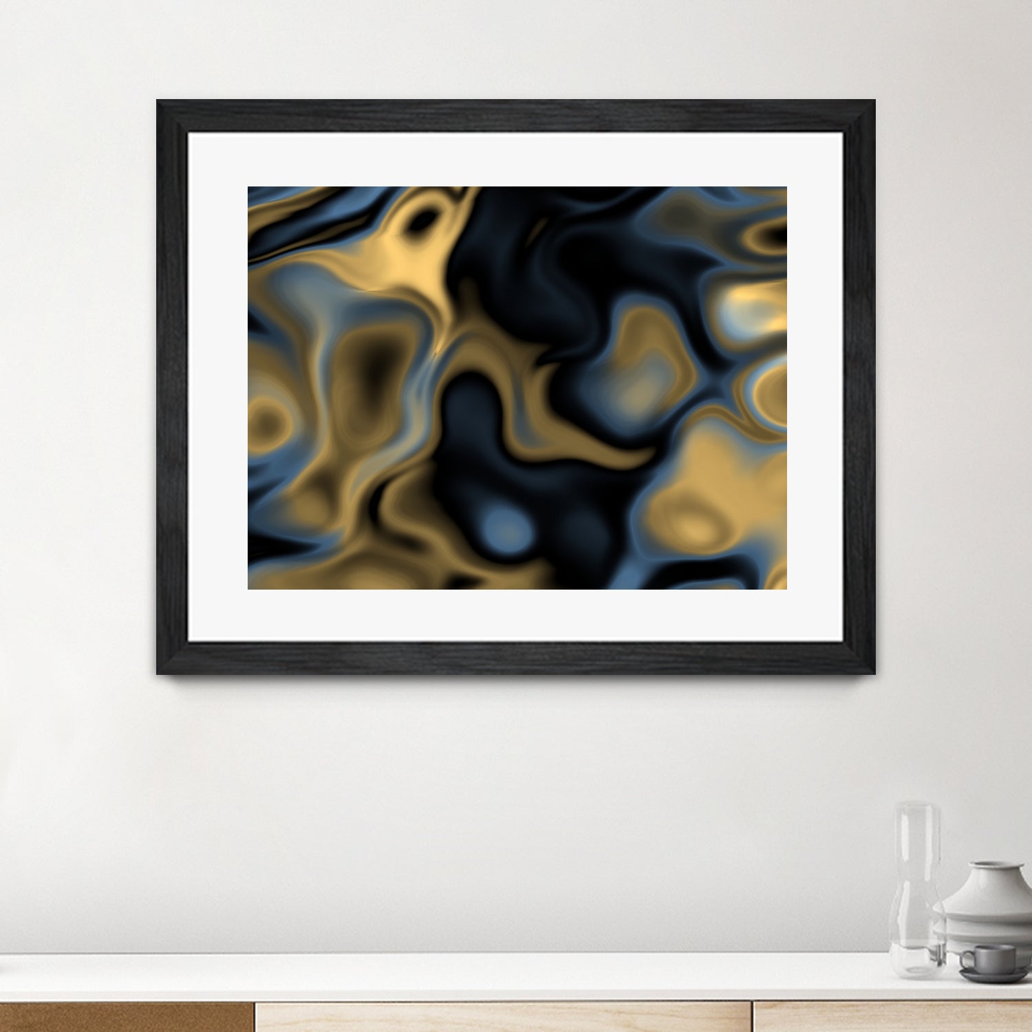 Blue Gold by christy Leigh hodgin on GIANT ART - blue digital painting