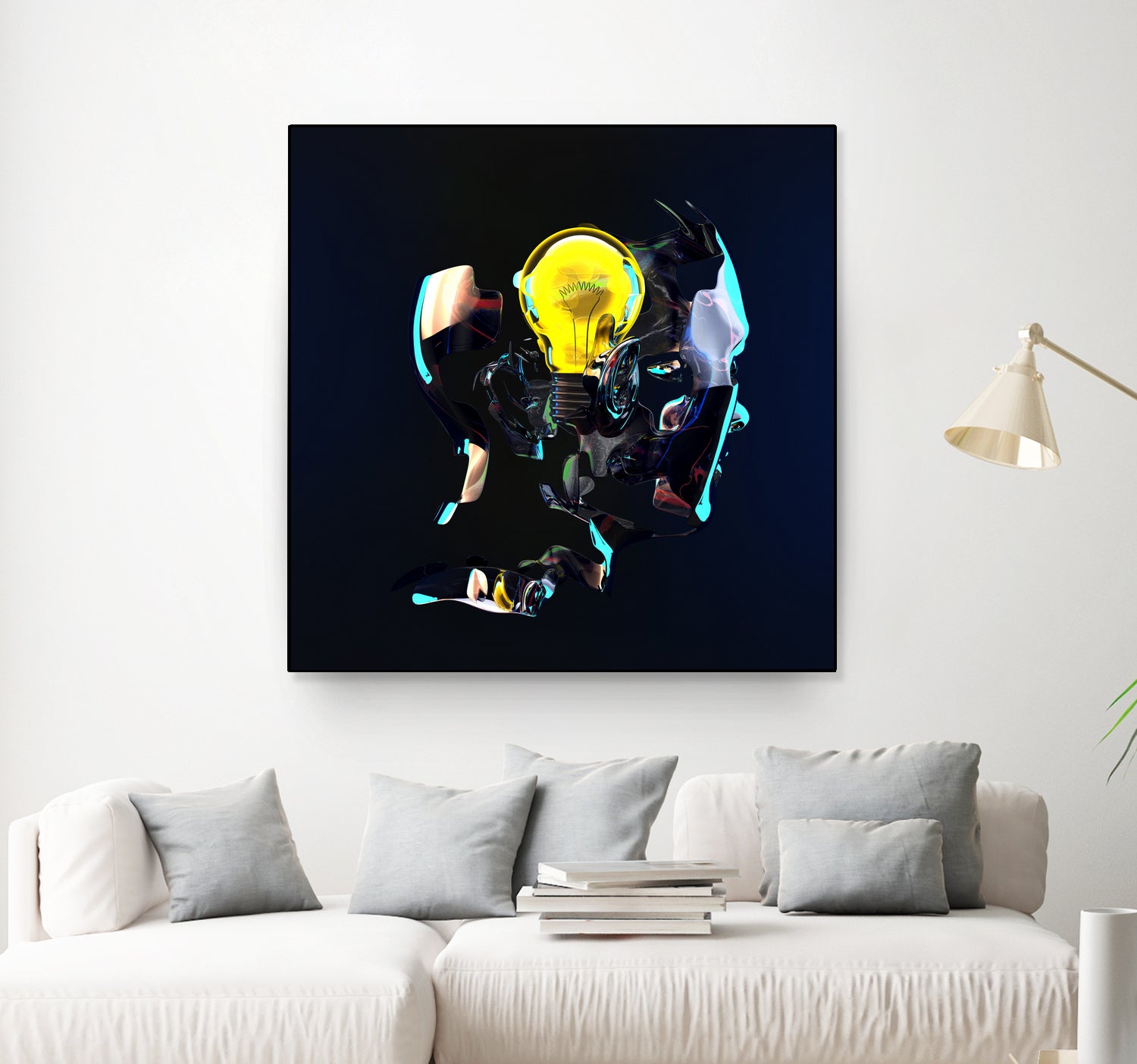 BULB by Anthony Gargasz on GIANT ART - blue 3d art