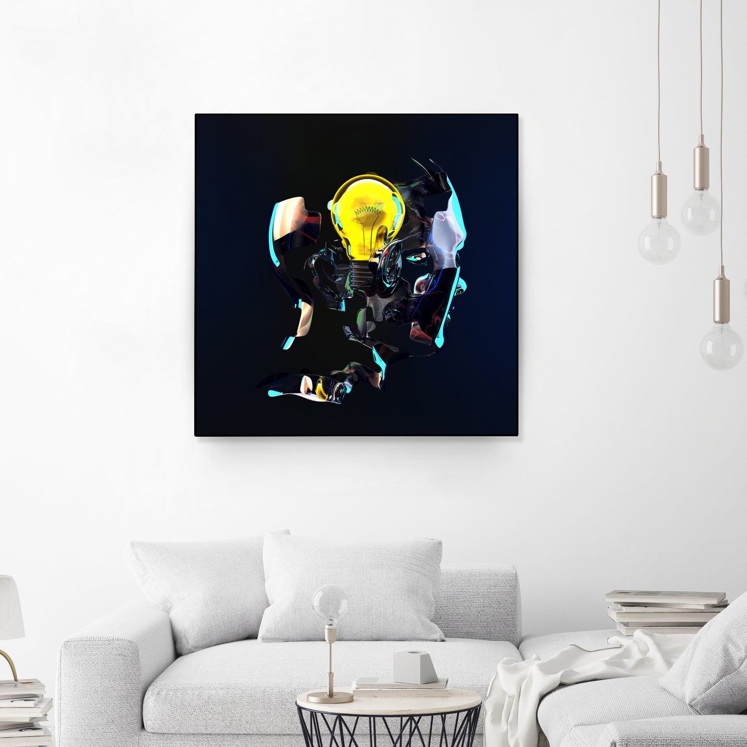 BULB by Anthony Gargasz on GIANT ART - blue 3d art