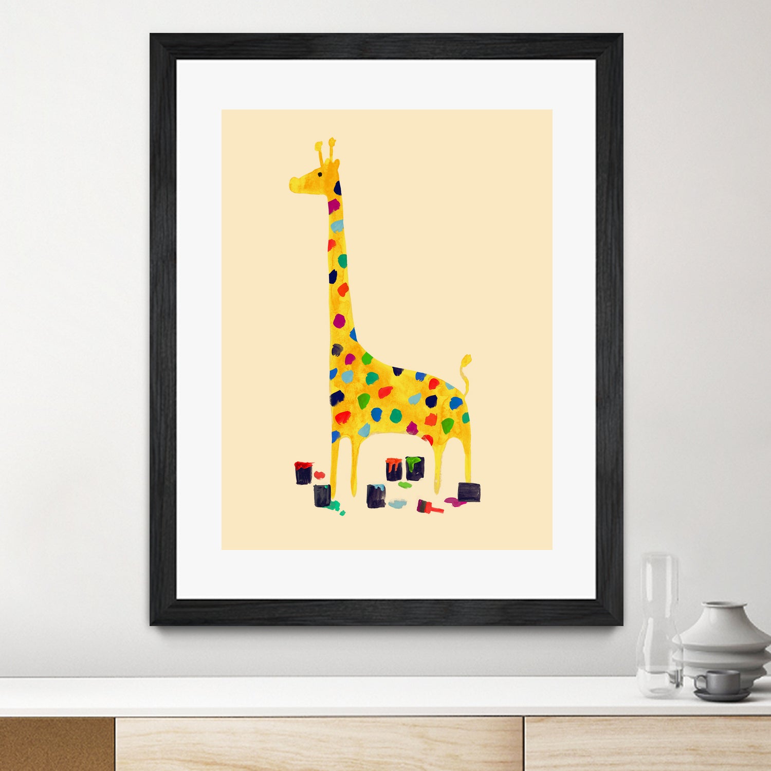 Whimsical Giraffe by Budi Satria Kompoi on GIANT ART - digital painting