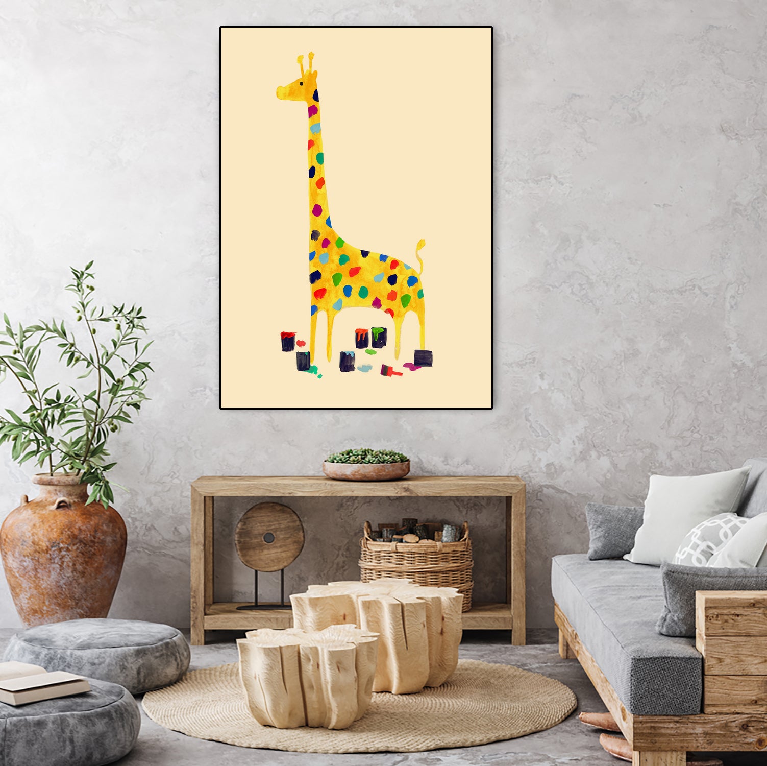 Whimsical Giraffe by Budi Satria Kompoi on GIANT ART - digital painting