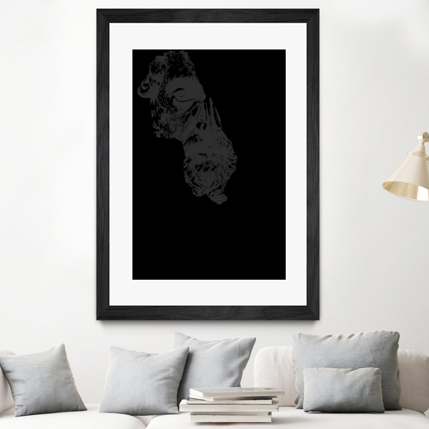 MARCUS AURELIUS ANTONINUS AUGUSTUS / black / white by Daniel Coulmann on GIANT ART - white digital drawing