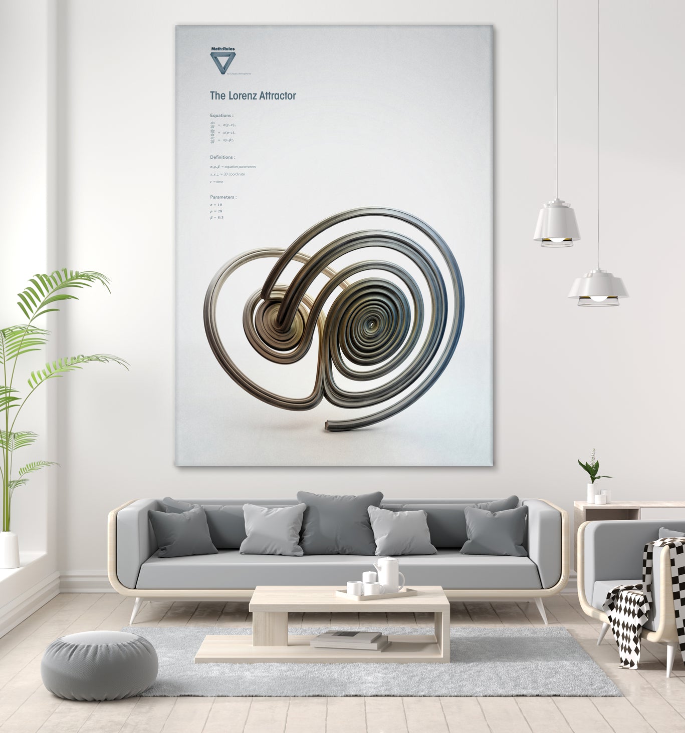 The Lorenz Attractor by . Chaotic Atmospheres on GIANT ART - 3d art