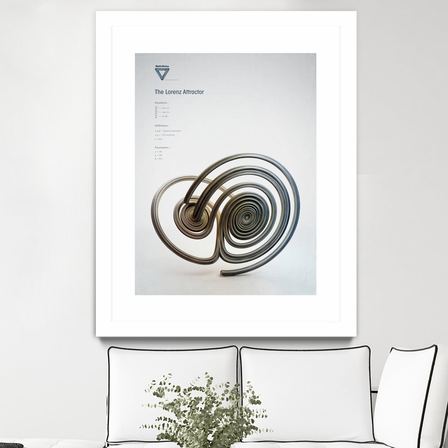 The Lorenz Attractor by . Chaotic Atmospheres on GIANT ART - 3d art