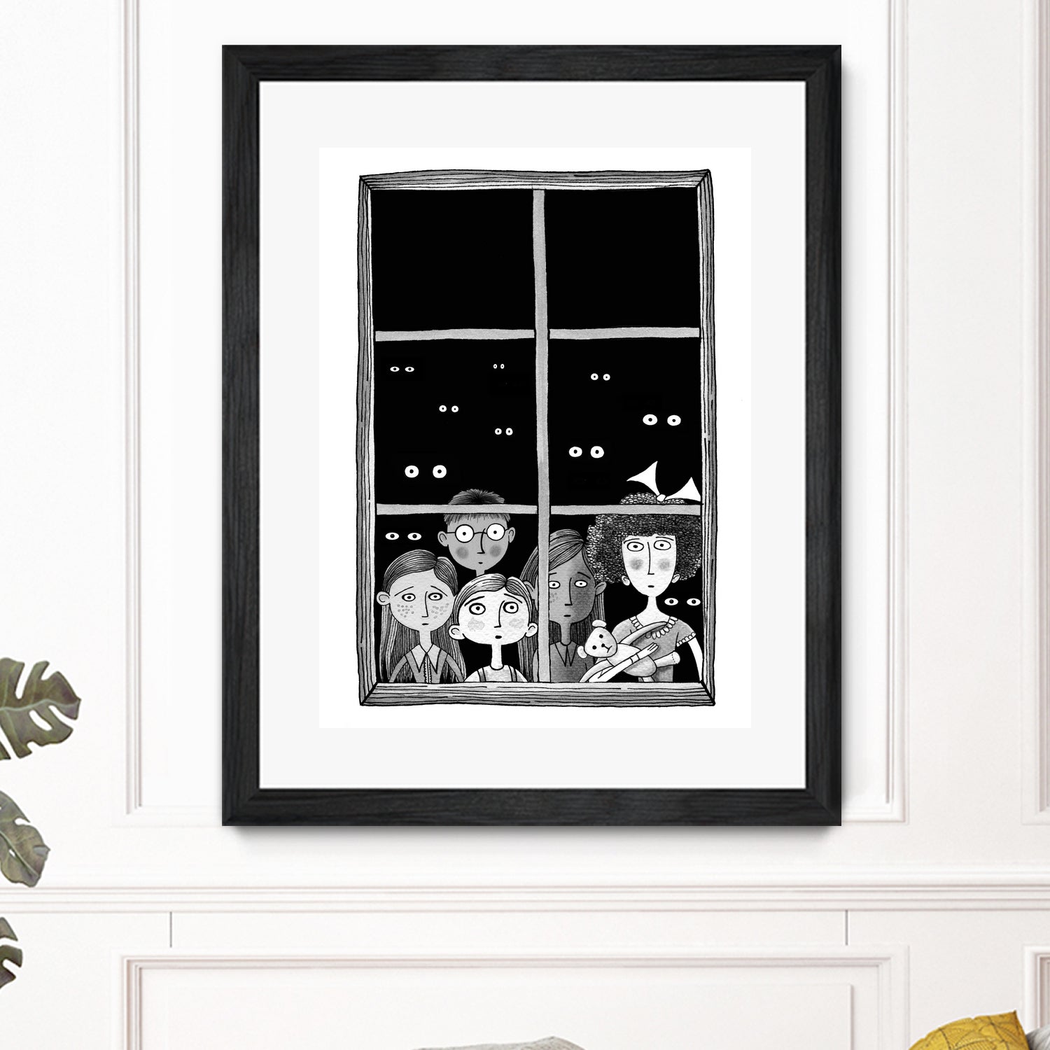 The Children in the Window by Andrew Hitchen on GIANT ART - black character design