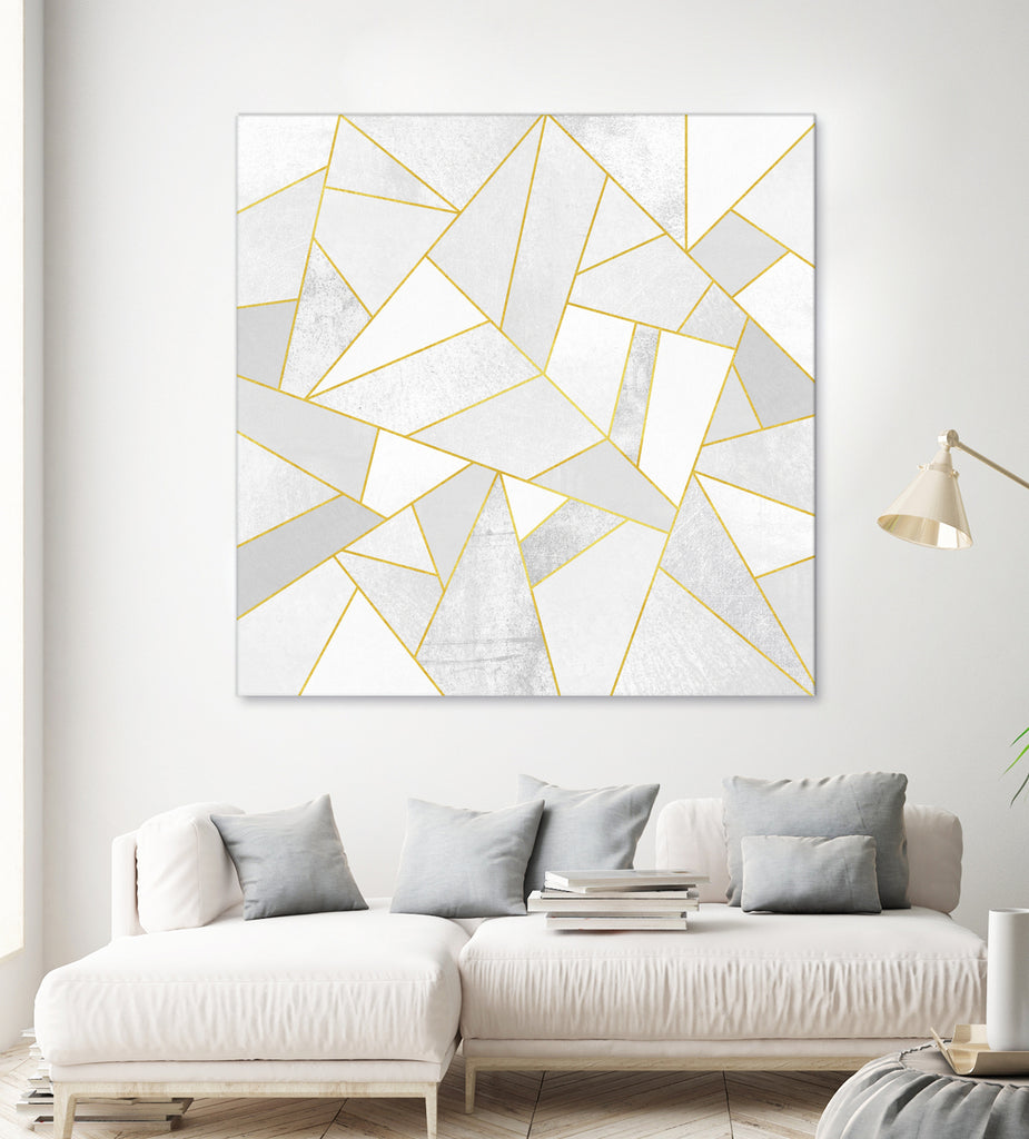 White Stone by Elisabeth Fredriksson on GIANT ART - white digital painting