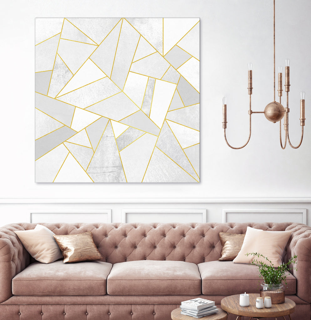 White Stone by Elisabeth Fredriksson on GIANT ART - white digital painting