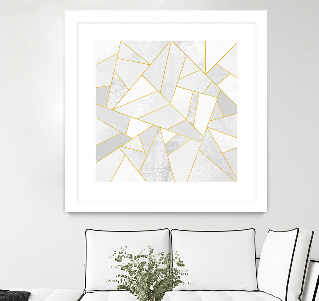 White Stone by Elisabeth Fredriksson on GIANT ART - white digital painting