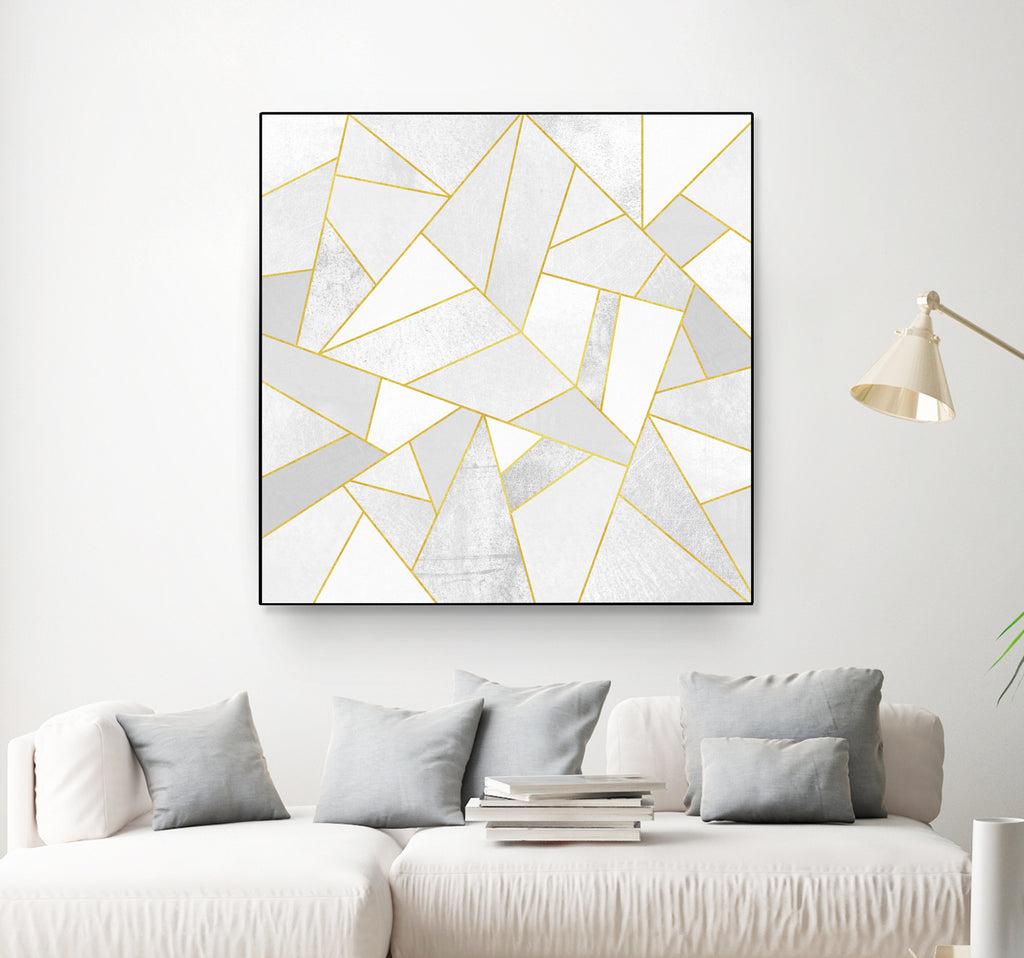 White Stone by Elisabeth Fredriksson on GIANT ART - white digital painting