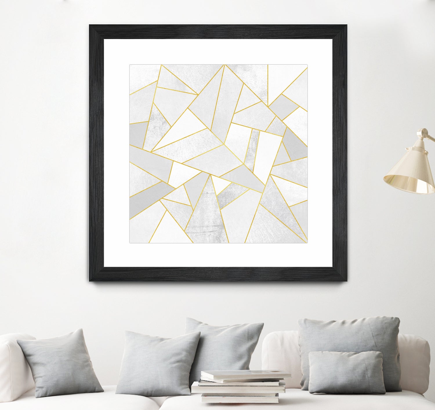 White Stone by Elisabeth Fredriksson on GIANT ART - white digital painting