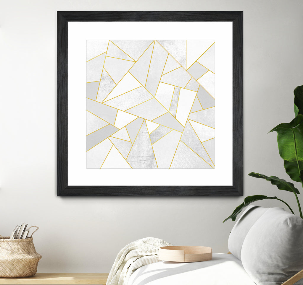 White Stone by Elisabeth Fredriksson on GIANT ART - white digital painting