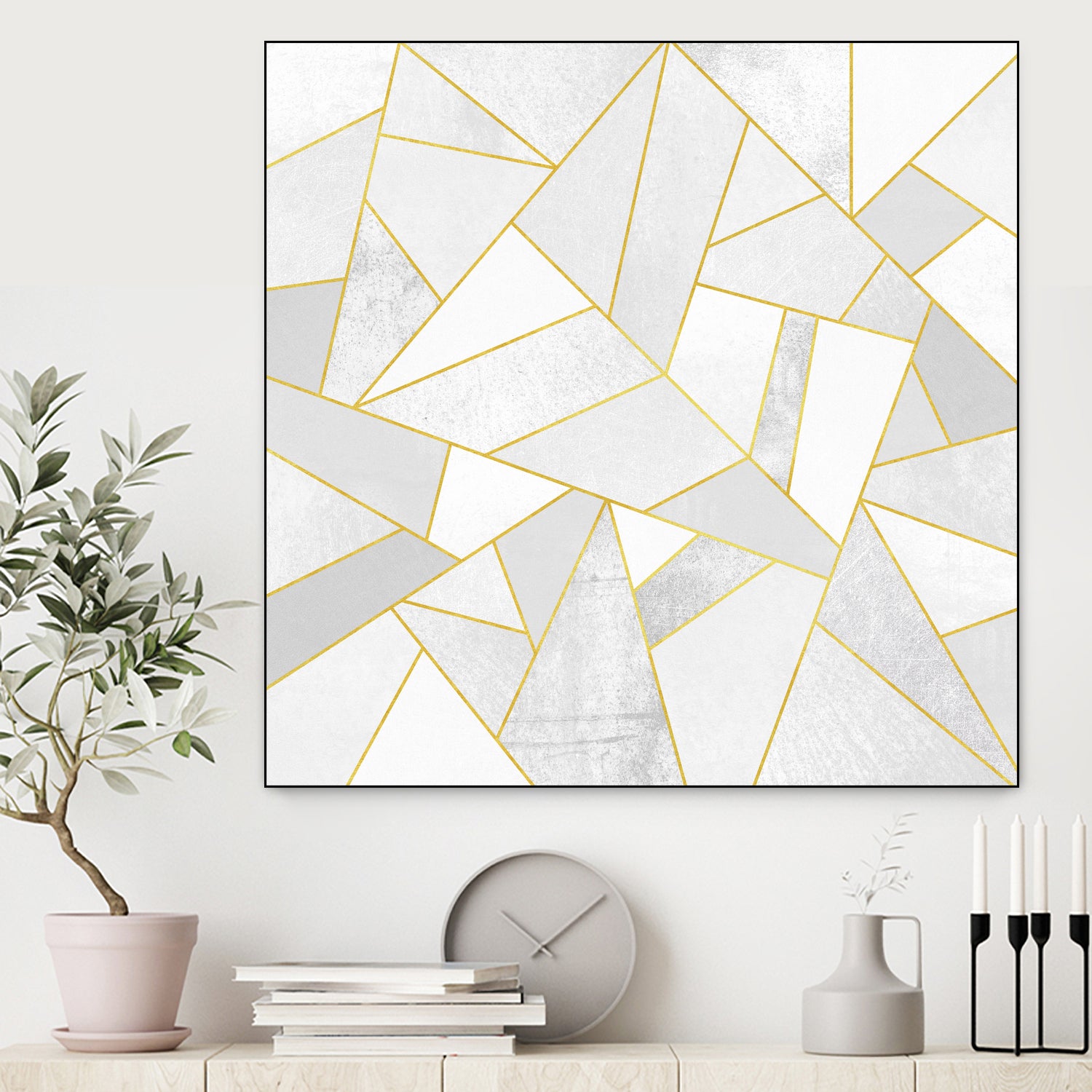 White Stone by Elisabeth Fredriksson on GIANT ART - white digital painting