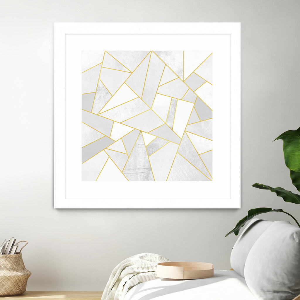 White Stone by Elisabeth Fredriksson on GIANT ART - white digital painting