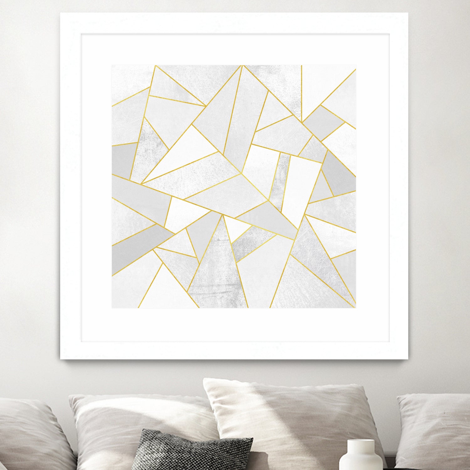 White Stone by Elisabeth Fredriksson on GIANT ART - white digital painting