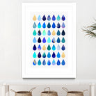 Rain by Elisabeth Fredriksson on GIANT ART - blue mixed media