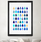 Rain by Elisabeth Fredriksson on GIANT ART - blue mixed media