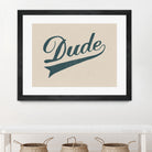 Dude by Florent Bodart on GIANT ART - brown typography