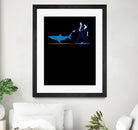 Walking the Shark by Rob Snow on GIANT ART - blue digital drawing