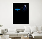 Walking the Shark by Rob Snow on GIANT ART - blue digital drawing