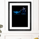 Walking the Shark by Rob Snow on GIANT ART - blue digital drawing