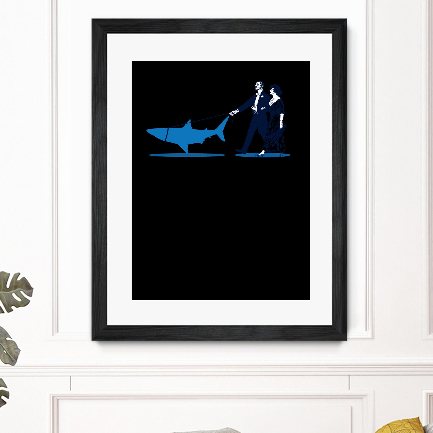 Walking the Shark by Rob Snow on GIANT ART - blue digital drawing