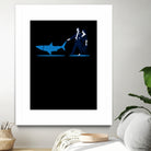 Walking the Shark by Rob Snow on GIANT ART - blue digital drawing