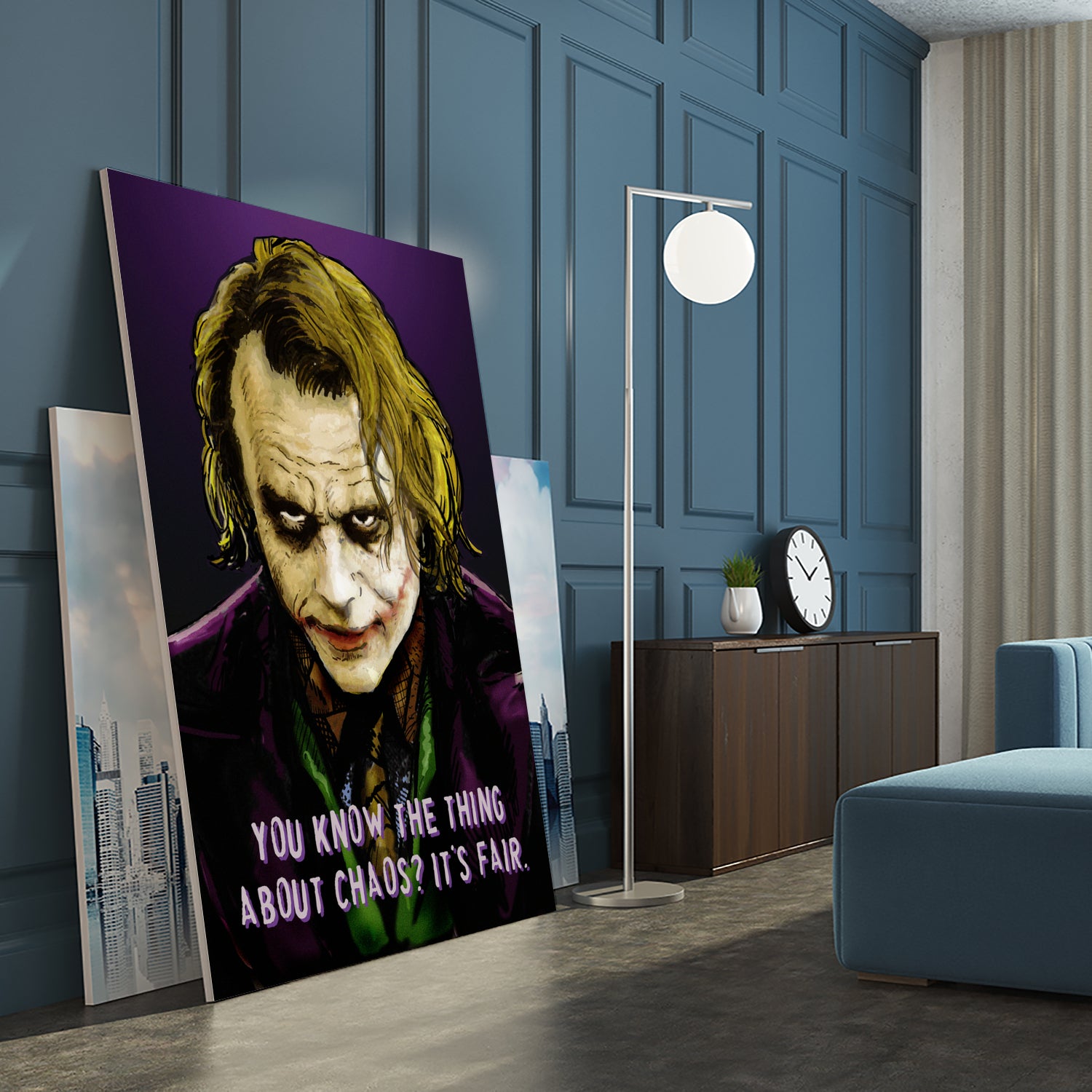 Joker Says by Dan Avenell on GIANT ART - fuchsia digital painting