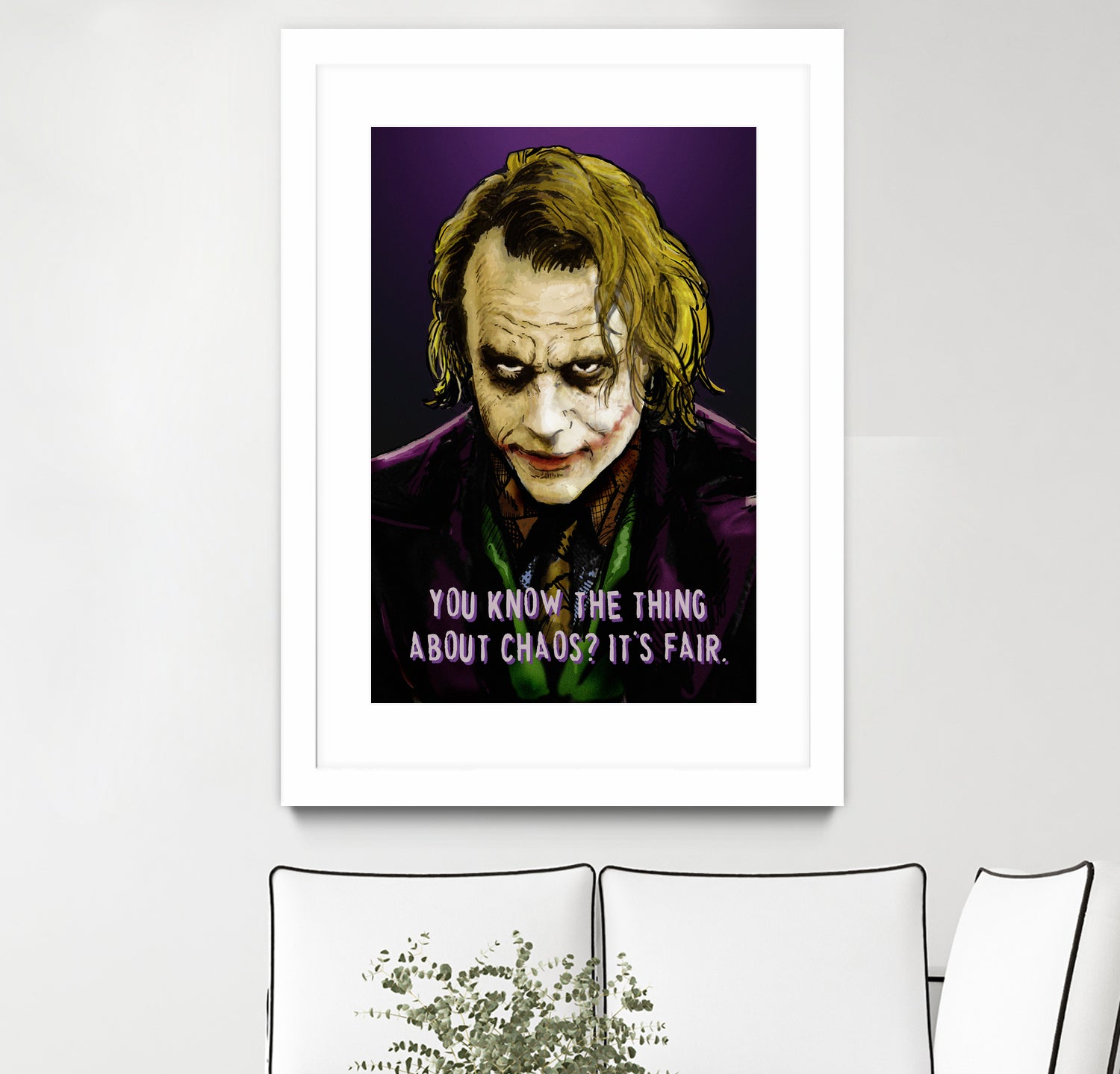 Joker Says by Dan Avenell on GIANT ART - fuchsia digital painting