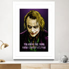 Joker Says by Dan Avenell on GIANT ART - fuchsia digital painting