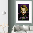 Joker Says by Dan Avenell on GIANT ART - fuchsia digital painting