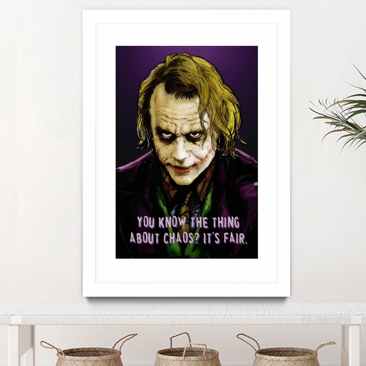 Joker Says by Dan Avenell on GIANT ART - fuchsia digital painting