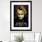 Joker Says by Dan Avenell on GIANT ART - fuchsia digital painting