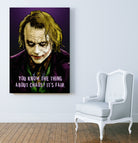 Joker Says by Dan Avenell on GIANT ART - fuchsia digital painting