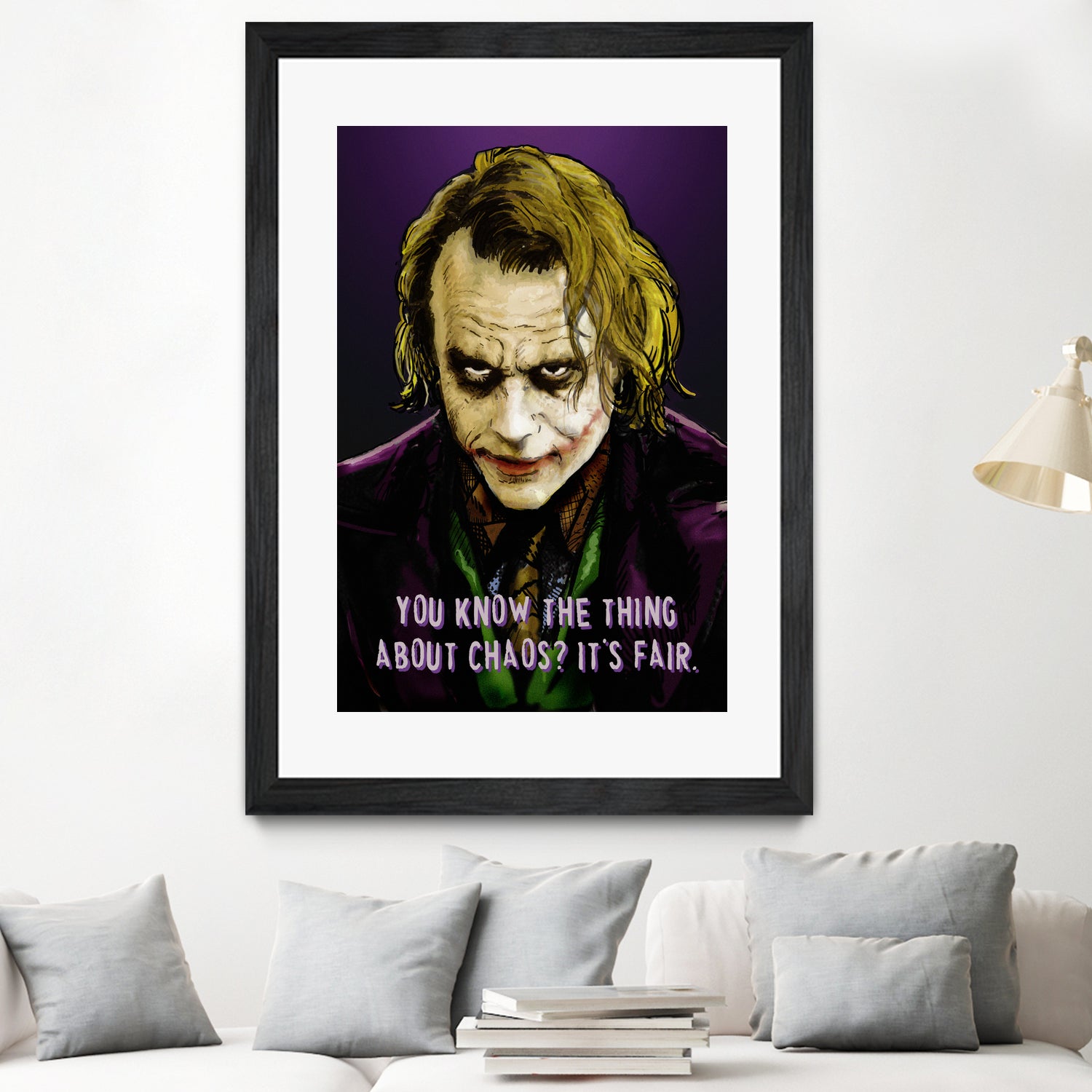 Joker Says by Dan Avenell on GIANT ART - fuchsia digital painting