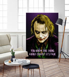 Joker Says by Dan Avenell on GIANT ART - fuchsia digital painting