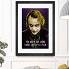 Joker Says by Dan Avenell on GIANT ART - fuchsia digital painting