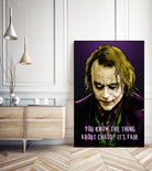 Joker Says by Dan Avenell on GIANT ART - fuchsia digital painting