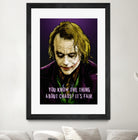 Joker Says by Dan Avenell on GIANT ART - fuchsia digital painting