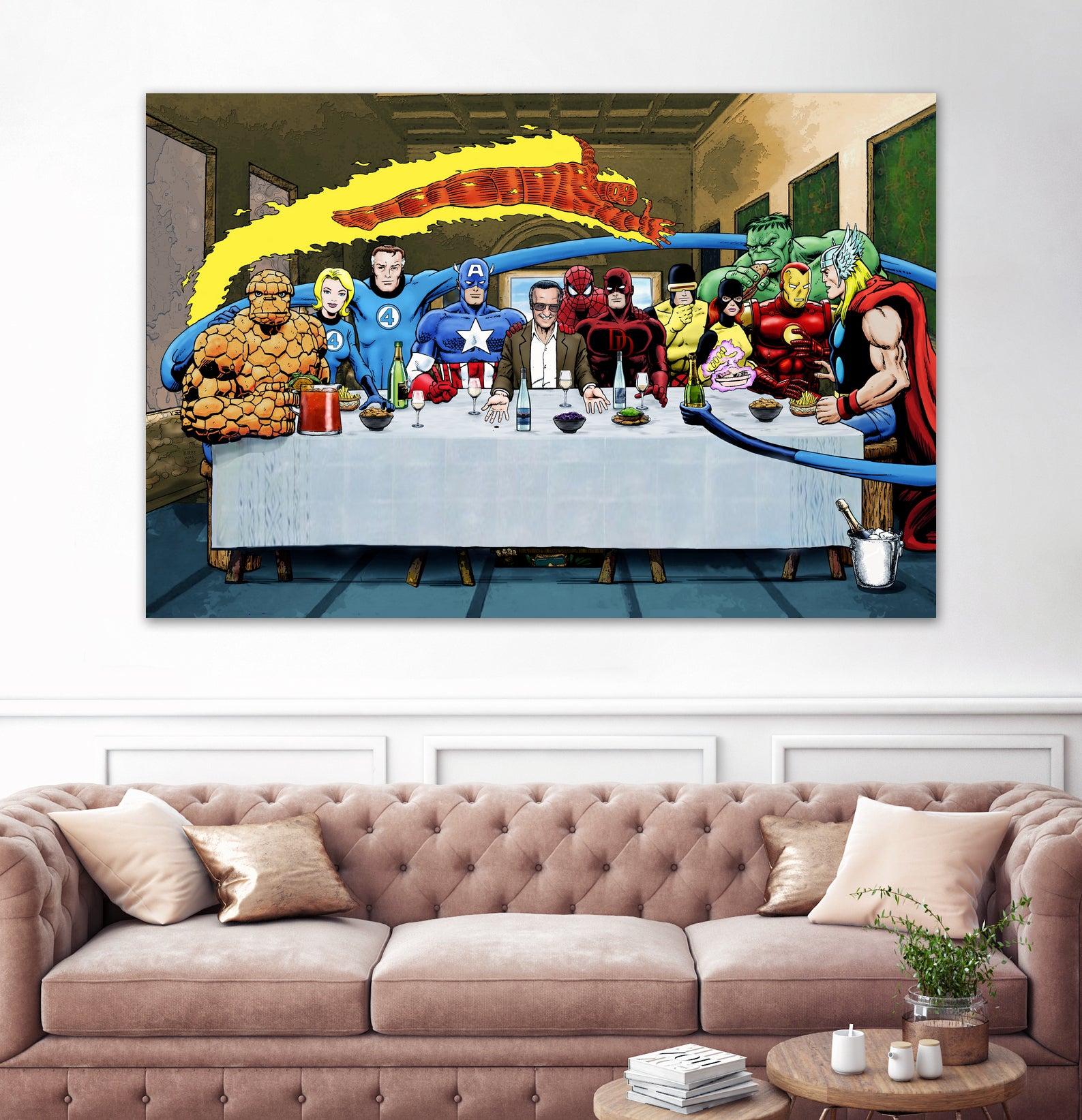 Marvel: Stan Lee's Super Supper by Dan Avenell on GIANT ART - gray digital drawing