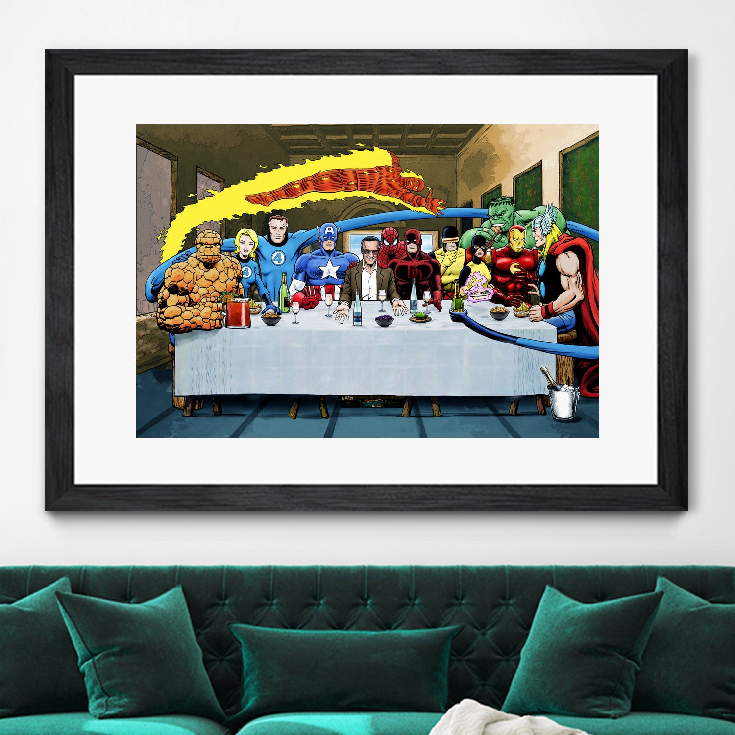 Marvel: Stan Lee's Super Supper by Dan Avenell on GIANT ART - gray digital drawing